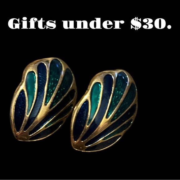 Vintage 80’s NWOTs Enamel and Metal Fashion Earrings - Picture 4 of 7